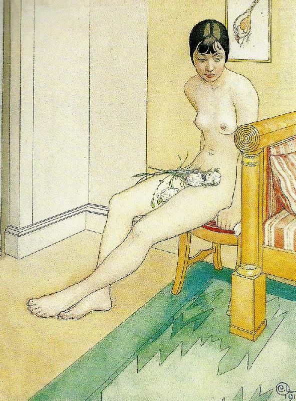 Carl Larsson japansk nakenmodell china oil painting image